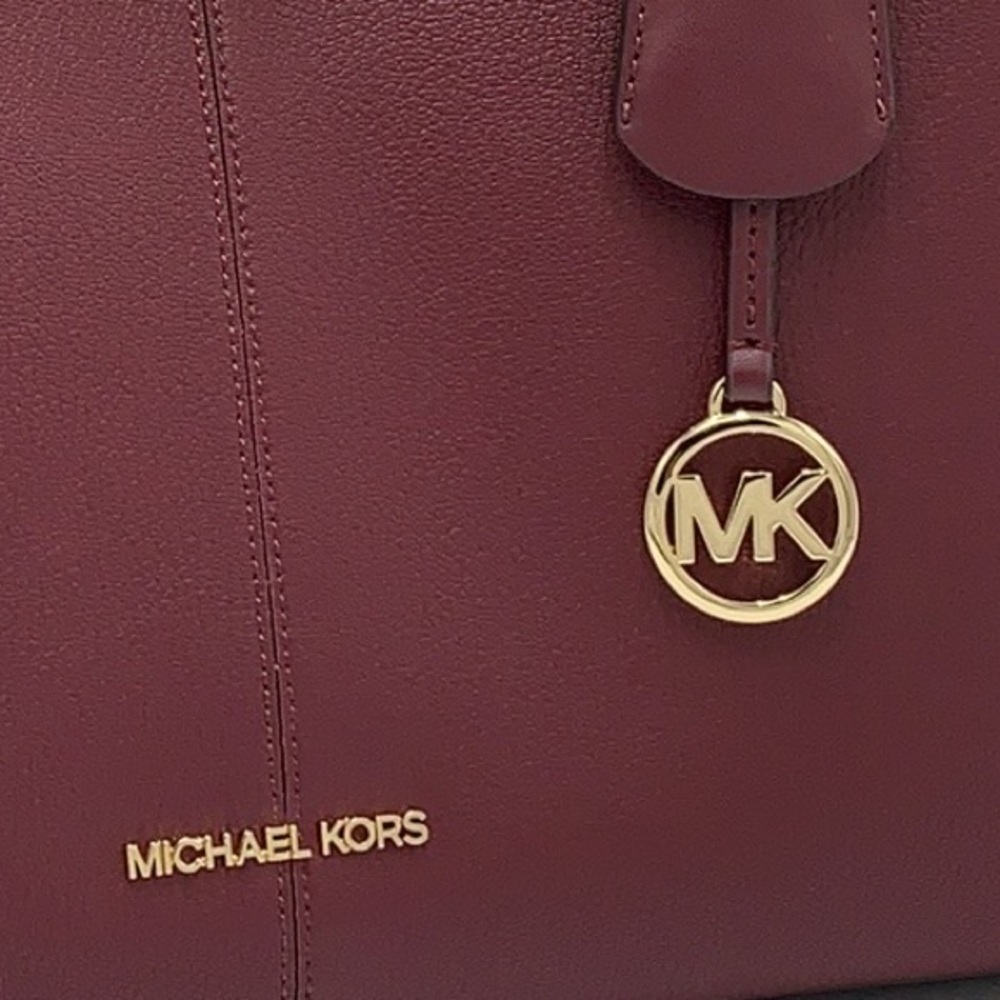 MICHAEL KORS PENELOPE LARGE TOP HANDLE MERLOT MULTI COLOR - Picture 14 of 16